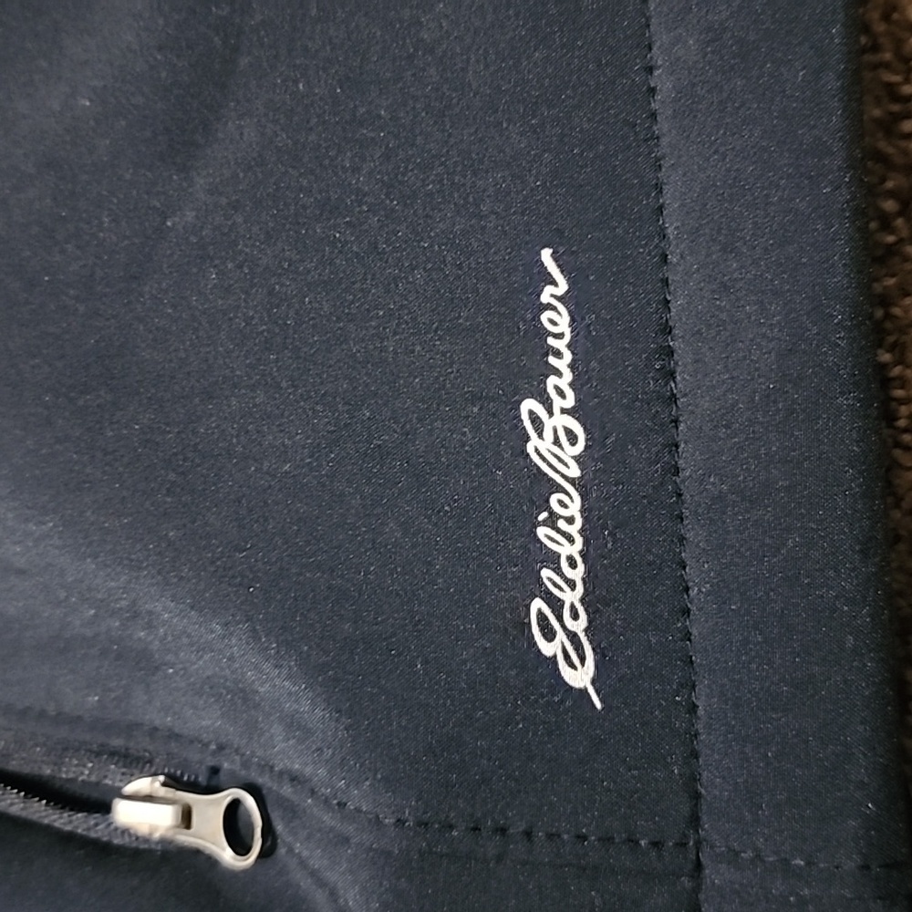 Eddie Bauer navy blue zip up jacket size XL bust 22 in. length 26 in. - Picture 6 of 10